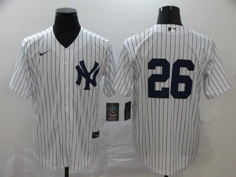 Men's New York Yankees DJ LeMahieu #26 White Name Jersey
